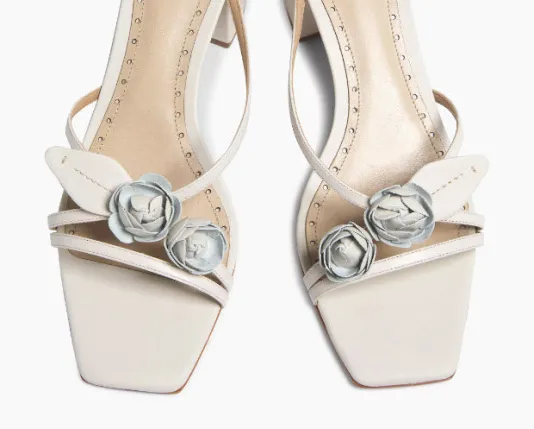 The Rose Bud Sandal in Pearl