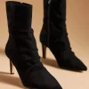 The Roughed Dress Bootie in Black