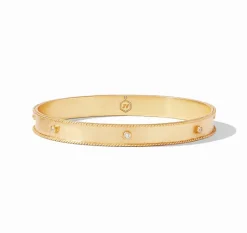 The Savoy Bangle in Gold CZ
