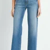 The Slim Palazzo Jean in Medium Denim