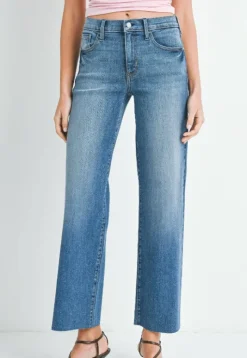 The Slim Palazzo Jean in Medium Denim