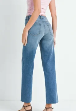 The Slim Palazzo Jean in Medium Denim