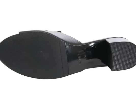 The Sling Back Almond Toe MJ Pump in Black