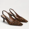 The Sling Back Pointed Pump in Leopard