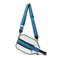 The Sporty Sleeve Pickle Racket Cover in White Patent