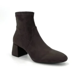 The Stretch Bootie with Inside Zip in Taupe