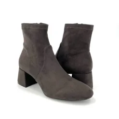 The Stretch Bootie with Inside Zip in Taupe
