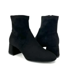 The Stretch Bootie with Inside Zip in Black
