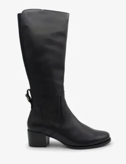 The Tall Riding Boot with Back Gore in Black
