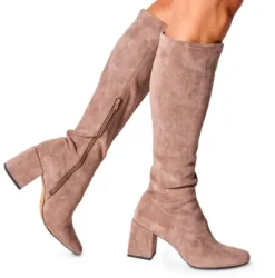 The Tall Stretch Boot in Taupe