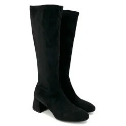 The Tall Stretch Knee Boot In Black