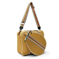 The Tennis Tote in Dune Raffia