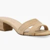 The Tubular Slide Sandal in latte