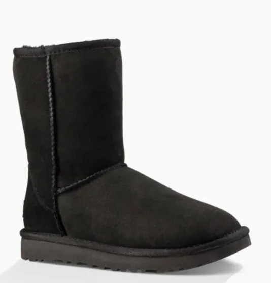 The Ugg Classic Short Boot in Black
