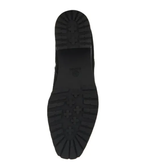 The Waterproof Side Zip Ankle Bootie in Black