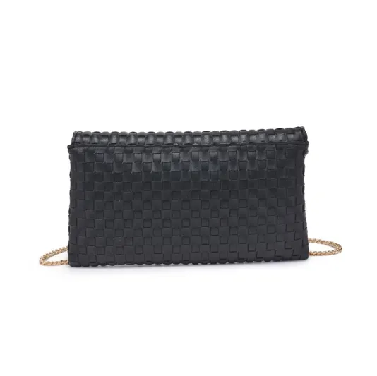 The Woven Clutch in Black