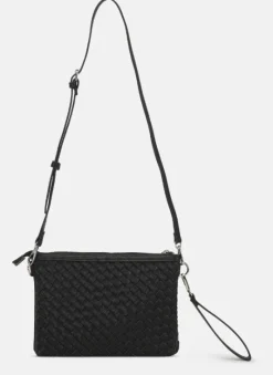 The Woven Crossbody in Black