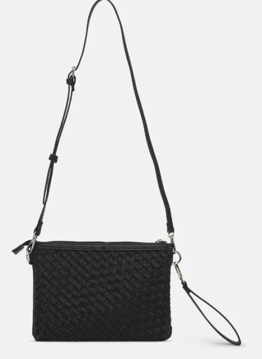 The Woven Crossbody in Black