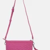 The Woven Crossbody in Hot Pink
